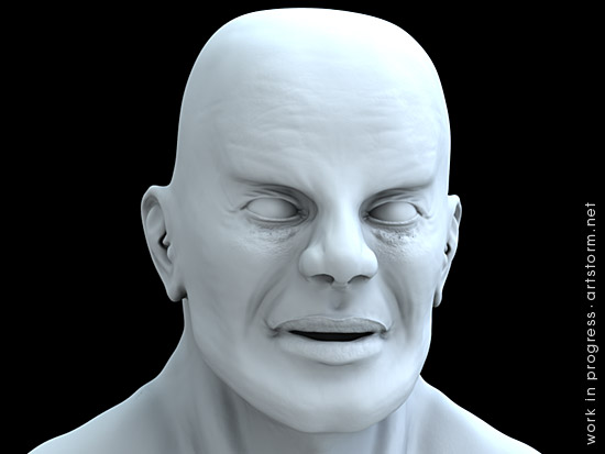 Male Speed Sculpt - Ambient Occlusion