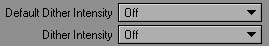 LightWave Dithering Settings