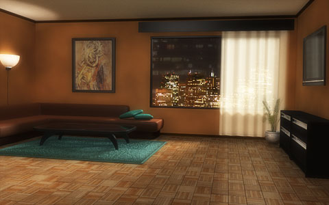 Modern Living Room WIP 4