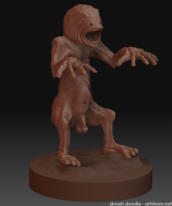 Chupacabra ZBrush doodle