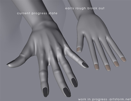 Work in Progress - Katana Hands