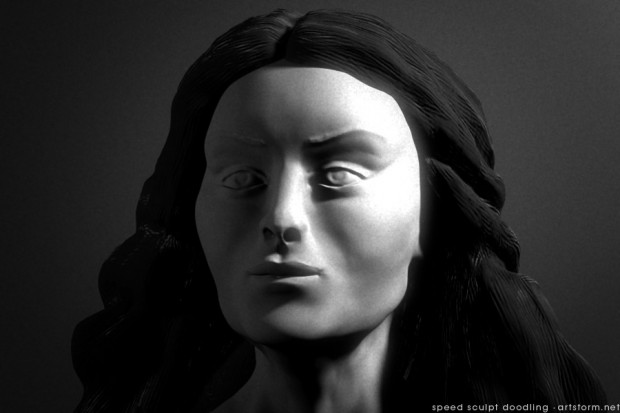 ZBrush Speed Sculpted Female Head
