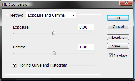Default Settings in HDR Conversion