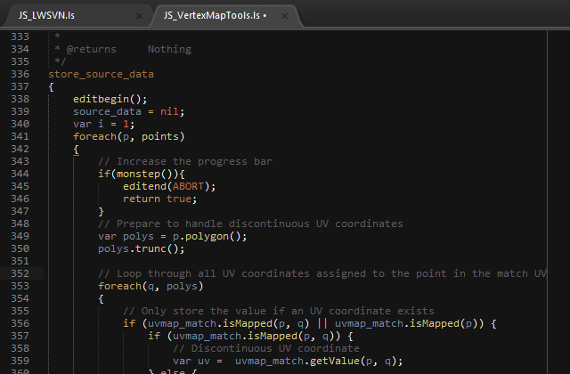 Screenshot of Sublime Text